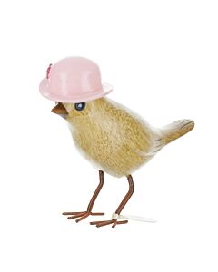 DCUK Garden Birds with Floral Hat-Pink